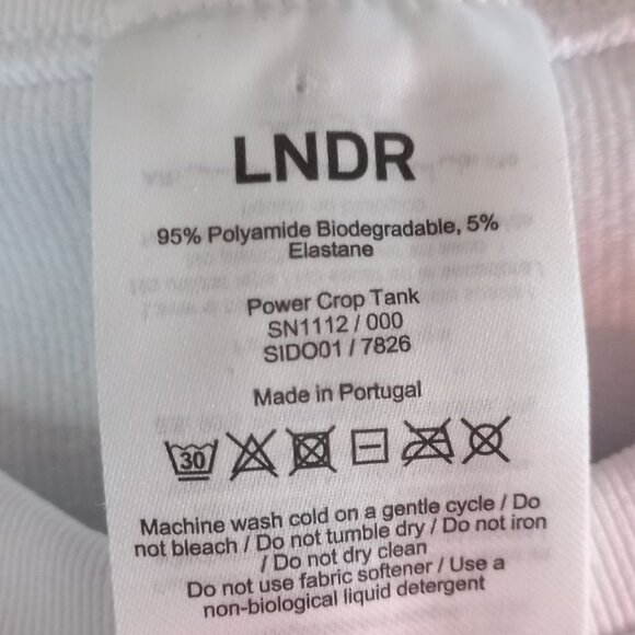 LNDR white "Power Crop" crop top - Picture 3 of 6
